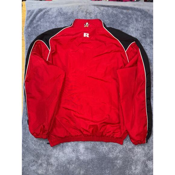 Russell Athletic Tampa Bay Buccaneers Windbreaker Jacket Men’s XL Half zip Red - Picture 6 of 7